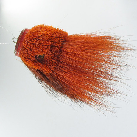 Handmade Bucktail FLYADAMS Pike Lure 10g 10cm ORANGE - BLACK – Inspired by Miuras Mouse Style